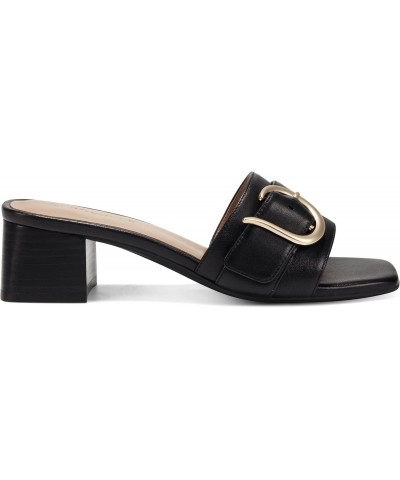 Women's Evvie Slide Sandal, Black Leather, 6.5 $42.04 Sandals