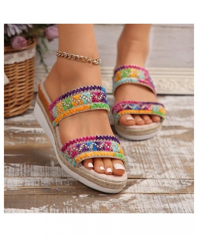 Women Sandals Fashion New Pattern Breathable Open Toe Wedge Comfortable And Versatile Summer Dressy Sandals for Women Hot Pin...