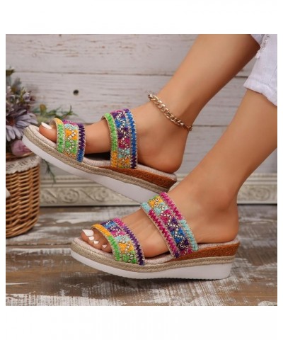 Women Sandals Fashion New Pattern Breathable Open Toe Wedge Comfortable And Versatile Summer Dressy Sandals for Women Hot Pin...