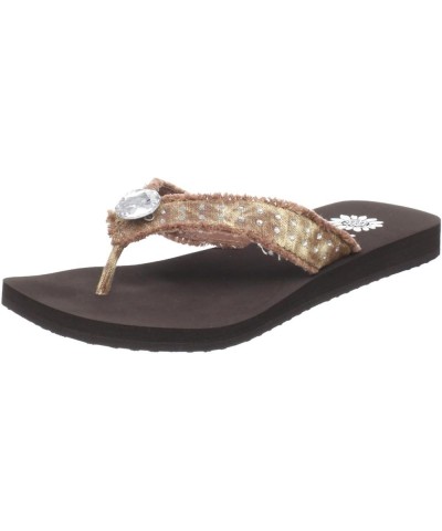 Women's Fold Flip Flop Natural $17.18 Sandals