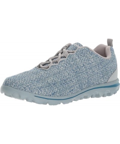 Womens Travelactiv Woven Walking Shoe Denim/Grey $13.71 Fashion Sneakers