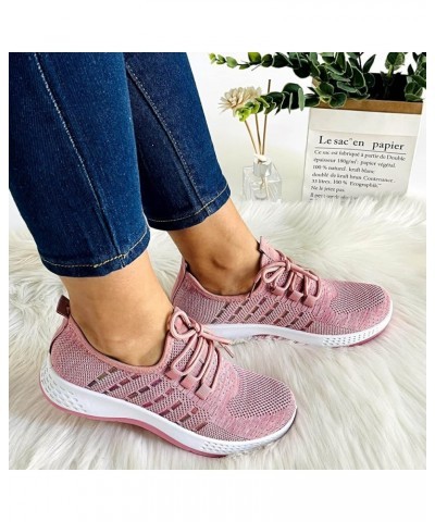 women's hiking shoes Women's Running Walking Shoes Breathable Air Cushion Sneakers zapatos planos de mujer Pink $13.41 Athlet...