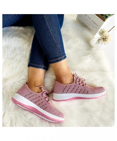 women's hiking shoes Women's Running Walking Shoes Breathable Air Cushion Sneakers zapatos planos de mujer Pink $13.41 Athlet...