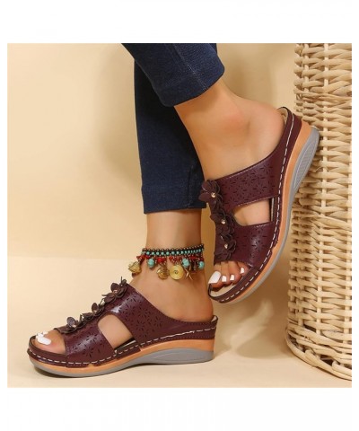 Leather Sandals Women Walking Shoes Women Heel Support Walking Shoes Women Arch Support Walking Sandals for Women Walking San...