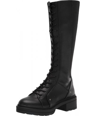 Women's ISSA Nome Pu Over-The-Knee Boot Black $18.98 Pumps