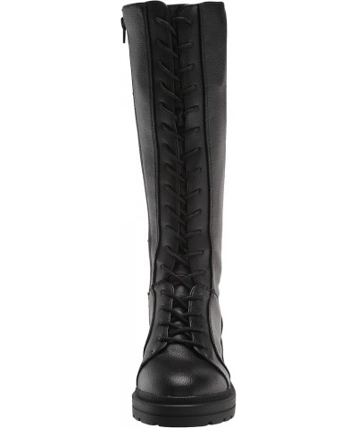 Women's ISSA Nome Pu Over-The-Knee Boot Black $18.98 Pumps