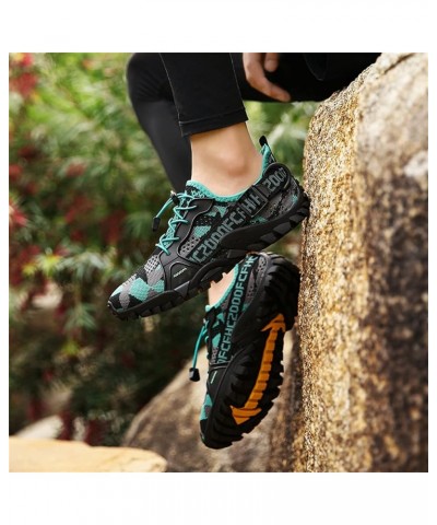 Water Shoes Men Women Hiking Shoes Wear-Resistant Outdoor Shoes Travel Walking Climbing Sneakers 2 Blue $16.79 Athletic Shoes