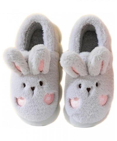 Slippers for Women, Thick Plush Bunny Slippers Boots For Women, Warm Fuzzy Comfy Indoor Shoes Grey $10.50 Boots