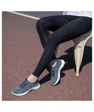 Women's Comfortable Walking Shoes - Tennis Athletic Casual Slip on Sneakers 2122 Navy $14.27 Athletic Shoes