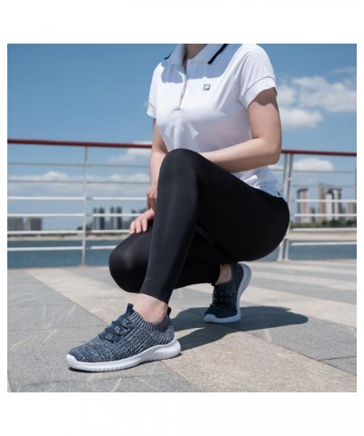 Women's Comfortable Walking Shoes - Tennis Athletic Casual Slip on Sneakers 2122 Navy $14.27 Athletic Shoes