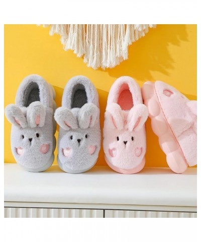 Slippers for Women, Thick Plush Bunny Slippers Boots For Women, Warm Fuzzy Comfy Indoor Shoes Grey $10.50 Boots