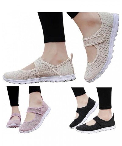 Sneakers for Women, Womens Flat Loafter Sneakers Slip On Breathable Hook Loop Mesh Shoes Fashion Casual Comfy Sneaker Purple ...