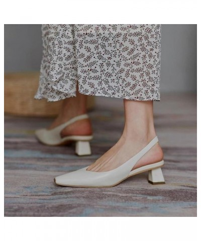 Fashion Sandals Women 2021 Summer French Style Wear with Baotou Thick Heel Women Sandals Mid-Heel Comfortable Women's Shoes W...