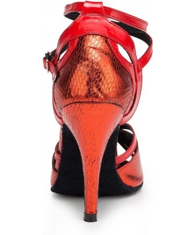 Women Ballroom Dance Shoes Latin Salsa Performance Dance Shoes,035-8.5 Nail heel,Red,5.5 US $31.34 Athletic Shoes