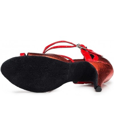 Women Ballroom Dance Shoes Latin Salsa Performance Dance Shoes,035-8.5 Nail heel,Red,5.5 US $31.34 Athletic Shoes