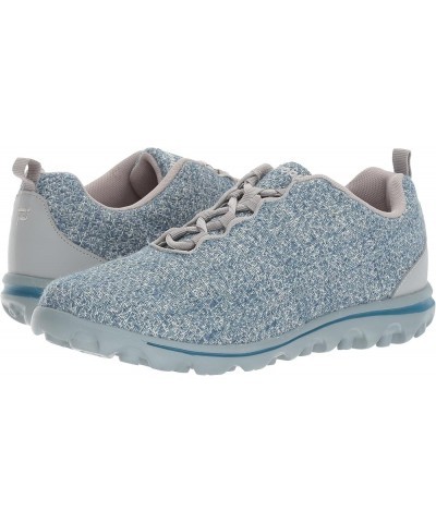 Womens Travelactiv Woven Walking Shoe Denim/Grey $13.71 Fashion Sneakers