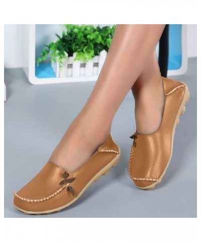 Fashion Womens Breathable Lace Up Shoes Casual Shoes Wedges for Women Formal Brown $12.48 Athletic Shoes