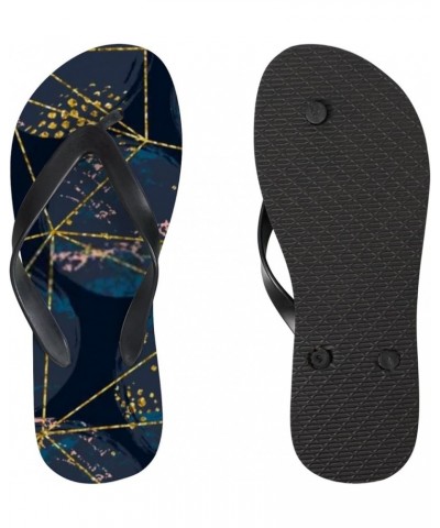 Women Casual Flip Flop Abstract Cosmic Pattern Dark Blue Thong Sandals Beach Summer Non-Slip Abstract Cosmic Pattern Dark Blu...