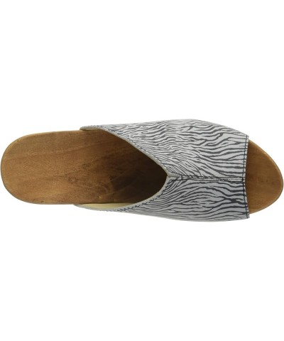 Women's Mules Multicolour Zebra 095 $39.70 Mules & Clogs