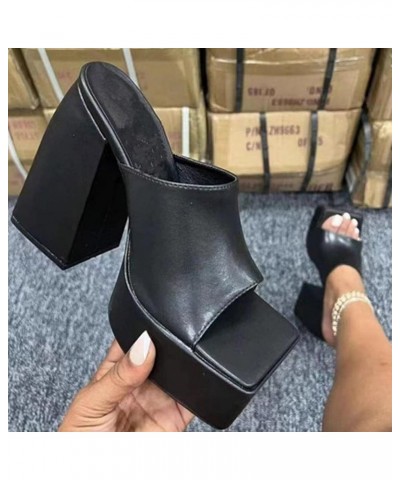 Women Flip Flop Cow Slides Sandals Black Sandals Womens Sandals Women Wedge Low Heel Women Flats Black Mini P 7-black $10.41 ...