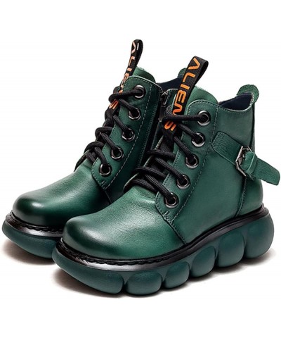 Cowboy Boots for Women Cowgirl Boots for Women Lace Up Knee High Boots Thick Heel Booties Z 13-green $26.07 Boots