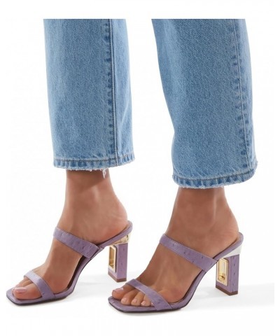 Women's The Hollow Heel Sandal Heeled Digital Lavender $26.99 Sandals