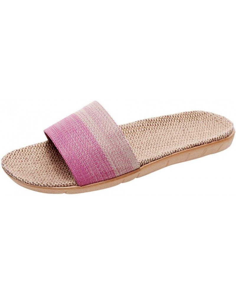 Women Platform High Heel Wedge Slides Flip Flop Sandals Womens Slides Beach Sandals Women'S Slides Silver Flats F-pink $13.74...