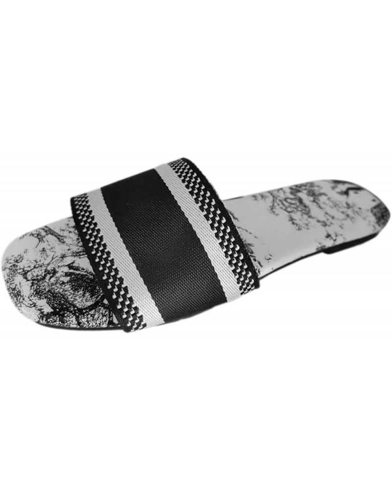 Solid Black Two Toe Flip Flop Socks Womens Large Indoor Outdoor Slippers Womens Sandals Slides Comfortable Wa Black 2 $10.79 ...