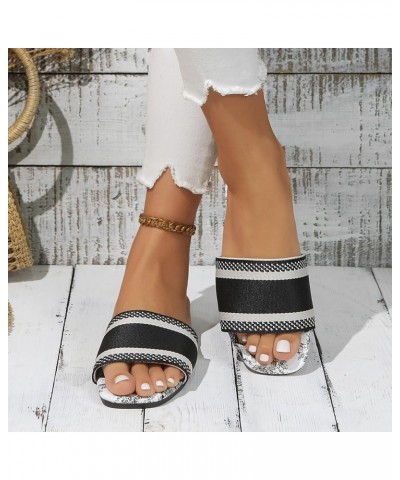 Solid Black Two Toe Flip Flop Socks Womens Large Indoor Outdoor Slippers Womens Sandals Slides Comfortable Wa Black 2 $10.79 ...