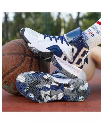 Mens Basketball Shoes Breathable Non Slip Running Fashion Sneakers White $33.57 Fashion Sneakers