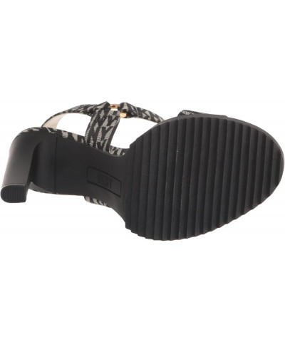 Women's Everyday Block Heel Blaire-Ankle Strap Heeled Sandal Black/Eggnog $37.93 Sandals