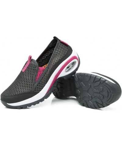 Women's Lightweight Mesh Walking Hiking Shoes Outdoor Running Trail Hiker Non-Slip Backpacking Shoe Dark Gray-rose $27.60 Out...