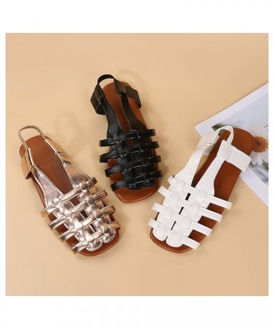 Red Sandals For Women Comfortable Sandals For Women Sandals Women Sandals Size 7 Women Flats Shoes Dressy J-black $13.09 Sandals