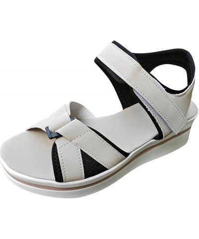 Platform Sandals for Women Wedge Casual Open Toe Walking Ankle Strap Sandals Athletic Comfortable Cushion Hiking Sandals Fash...