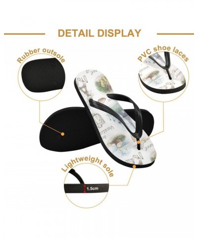 Travel Landscape Pattern Flip Flop Sandal Men's and Women's Summer Sandal | Beach & Water Shoes(311) $13.49 Sandals