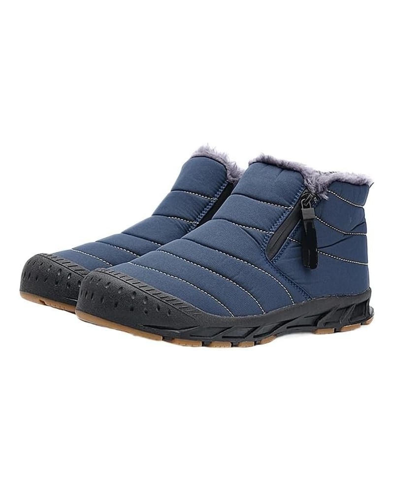 Men Snow Boots Big Size Warm Fur Winter Men Shoes Long Plush Ankle Boots Unisex Outdoor Casual Sneakers Durable Non-slip Boot...