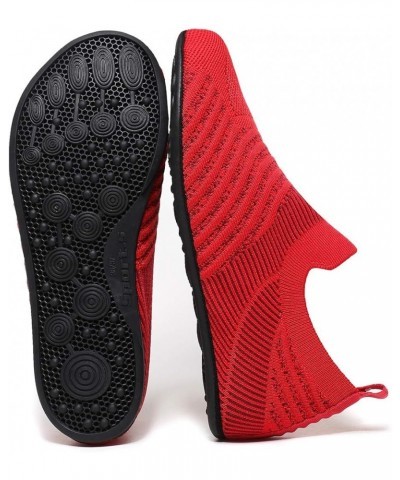 Adult Indoor House Slippers Lightweight Non Slip Grip House Home Shoes for Women Men 20003red $11.50 Slippers