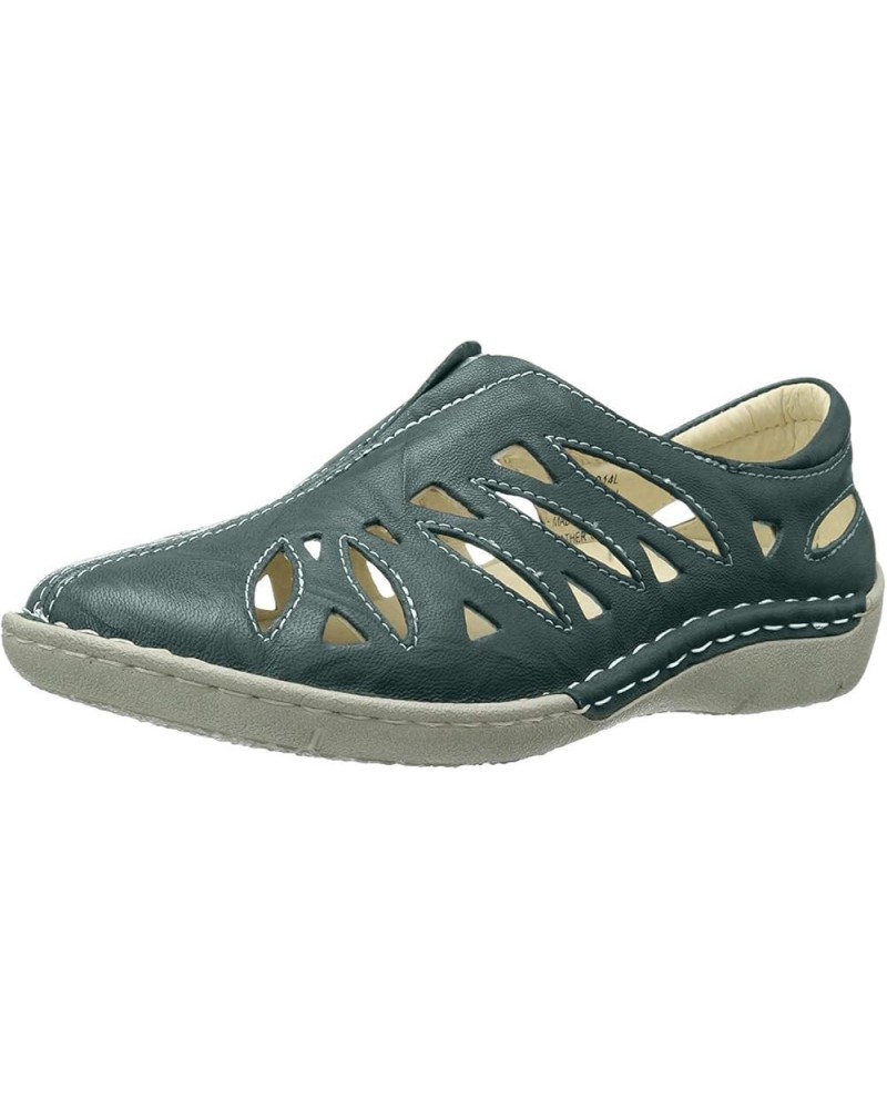 Womens Cameo Slip On Cutout Shoes Aqua $35.26 Loafers & Slip-Ons