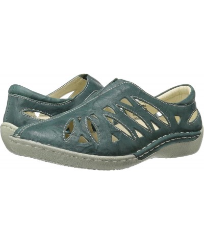 Womens Cameo Slip On Cutout Shoes Aqua $35.26 Loafers & Slip-Ons