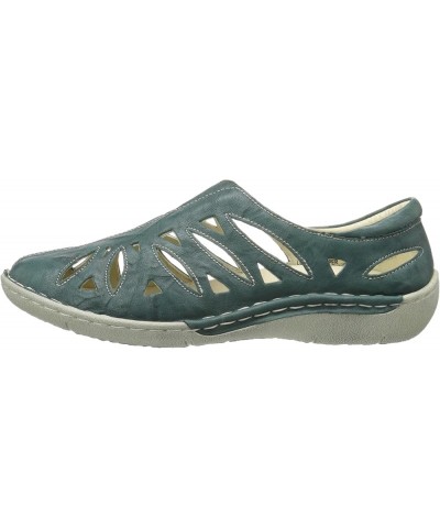 Womens Cameo Slip On Cutout Shoes Aqua $35.26 Loafers & Slip-Ons