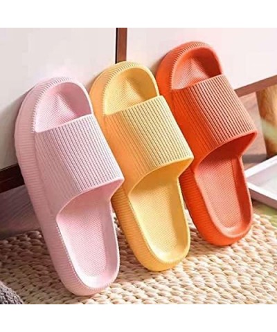 Ultra-Soft Slippers For Women, Eva Open Toe Slide On Sandals, Non-Slip Platform Slides For Women, Bathroom Couple Slippers Or...