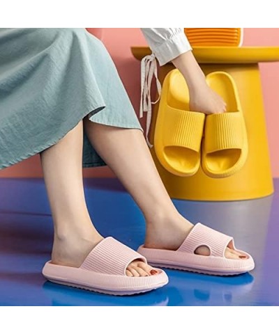 Ultra-Soft Slippers For Women, Eva Open Toe Slide On Sandals, Non-Slip Platform Slides For Women, Bathroom Couple Slippers Or...