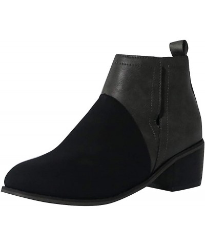 Ankle Boots for Women Dressy White Ankle Boots Low Heel Black Wedge Booties for Women Low Heel Dressy Brown Leather Booties f...