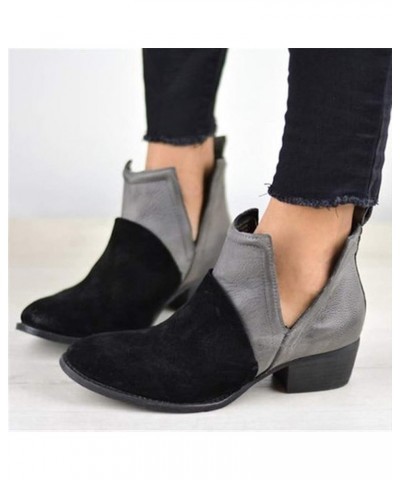 Ankle Boots for Women Dressy White Ankle Boots Low Heel Black Wedge Booties for Women Low Heel Dressy Brown Leather Booties f...