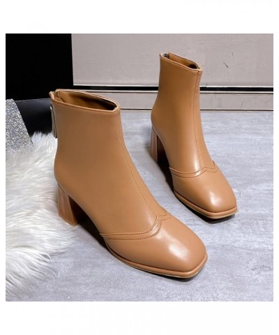 Black Ankle Boots for Women Boots Pointed Toe Combat Boots for Women Fashion Winter Snow Boots for Women Z 11-brown $19.13 Ou...