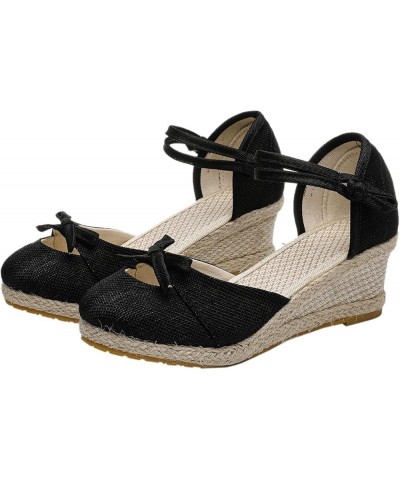 Women's Low Wedges Sandal Universal Platform Sandals Women's Low Wedges Sandal Wedges Shoes High Wedges Sandals Black $20.29 ...