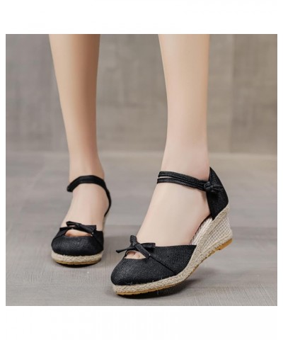 Women's Low Wedges Sandal Universal Platform Sandals Women's Low Wedges Sandal Wedges Shoes High Wedges Sandals Black $20.29 ...