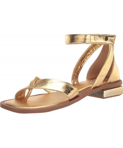 Womens Parker Thong Sandal Gold Leather $32.20 Sandals