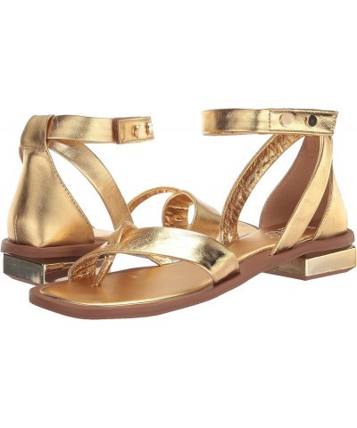 Womens Parker Thong Sandal Gold Leather $32.20 Sandals