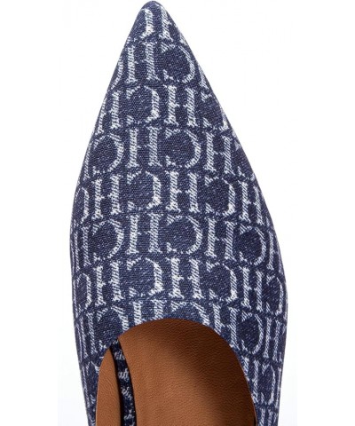 Retro Flat Slippers For Women Canvas Comfortable Slippers For Women Dark Blue $32.10 Slippers